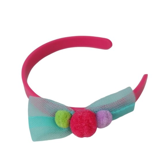 18" Dolls Hair Accessories Red Ribbon Comb Pink Floral Headbands 3 PCS AG OG - Picture 4 of 6